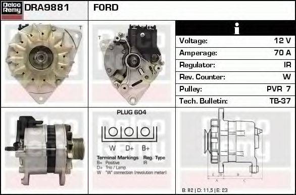 Генератор DRA9881 REMY