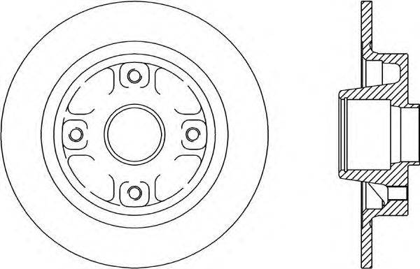 Тормозной диск BDR1607.10 OPEN PARTS