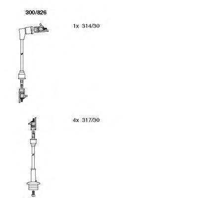 Комплект проводов зажигания 300/826 BREMI