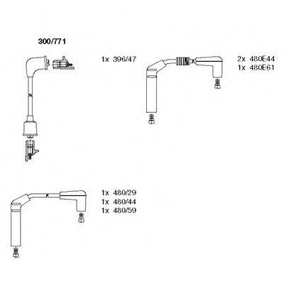 Комплект проводов зажигания 300/771 BREMI