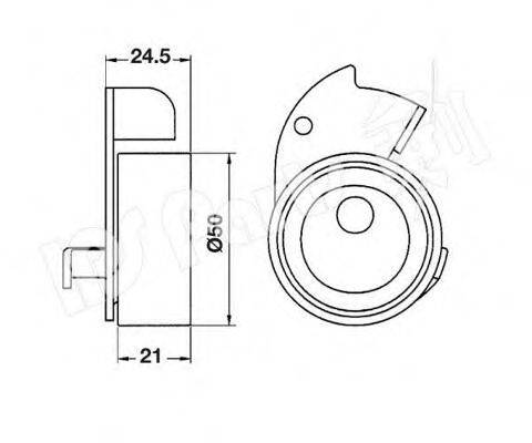 Устройство для натяжения ремня, ремень ГРМ ITB-6601 IPS Parts