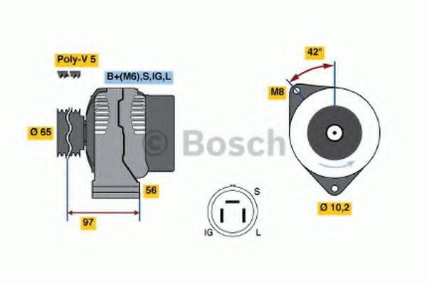 Генератор 0 986 038 591 BOSCH