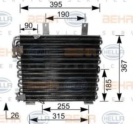 Конденсатор, кондиционер 8FC 351 035-621 HELLA