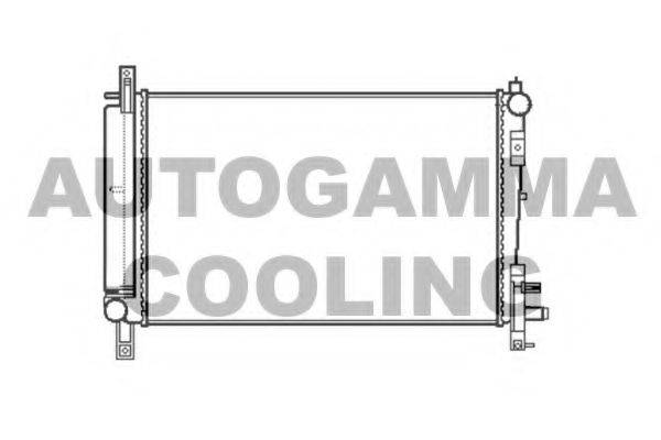 Радиатор, охлаждение двигателя 103401 AUTOGAMMA