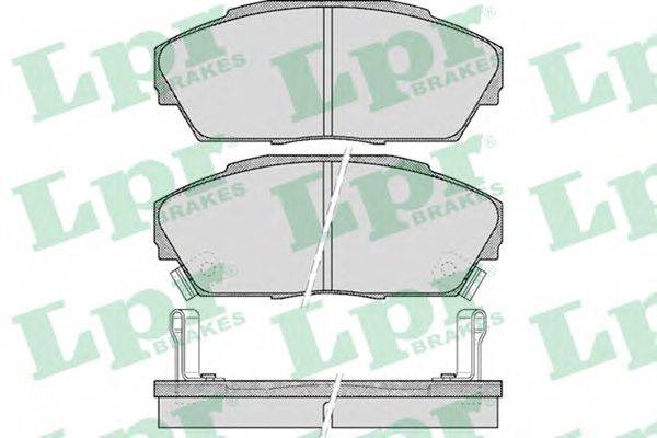 Комплект тормозных колодок, дисковый тормоз 05P555 LPR