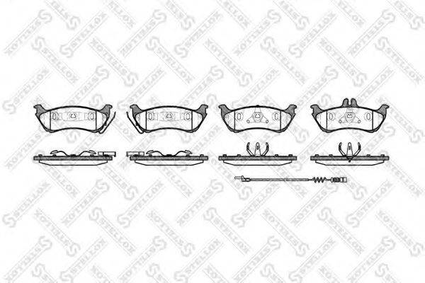 Комплект тормозных колодок 709 011B-SX STELLOX