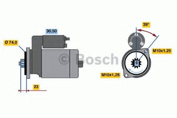 Стартер 0 986 012 311 BOSCH