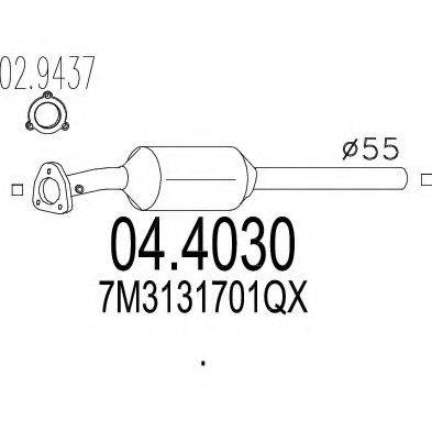 Катализатор 04.4030 MTS