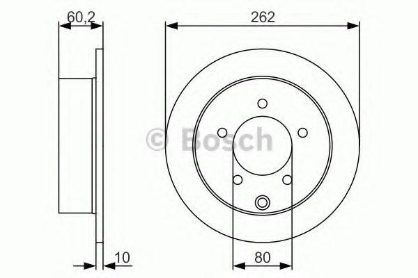 Тормозной диск 0 986 479 A41 BOSCH