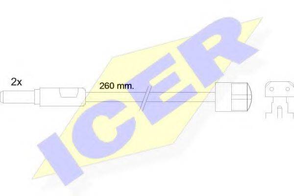 Сигнализатор, износ тормозных колодок 610319 E C ICER
