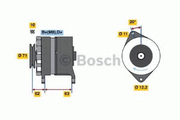 Генератор 0 986 035 020 BOSCH