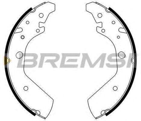 Комплект тормозных колодок GF0717 BREMSI