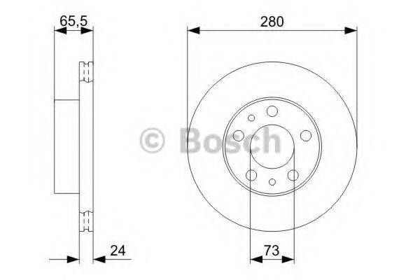 Тормозной диск 0 986 479 312 BOSCH