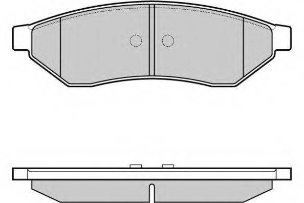 Комплект тормозных колодок, дисковый тормоз 12-1162 E.T.F.