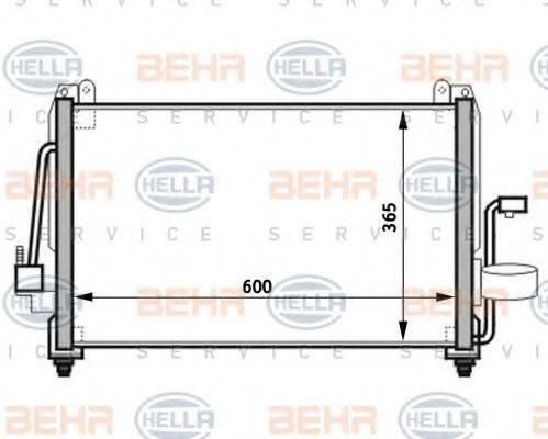 Конденсатор, кондиционер 8FC 351 024-141 HELLA