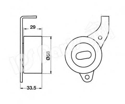 Устройство для натяжения ремня, ремень ГРМ ITB-6244 IPS Parts