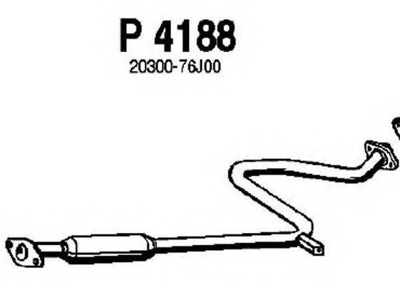 Средний глушитель выхлопных газов P4188 FENNO