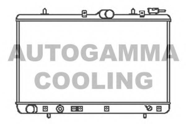 Радиатор, охлаждение двигателя 104061 AUTOGAMMA