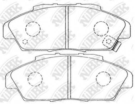Комплект тормозных колодок PN8223 NiBK