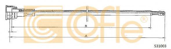 Тросик спидометра S31003 COFLE