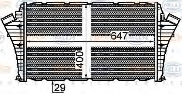 Интеркулер 8ML 376 760-661 HELLA