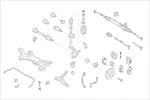 Подвеска колеса FORD-14797-F DELPHI