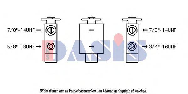 Расширительный клапан, кондиционер 840023N AKS DASIS