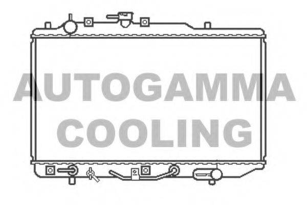 Радиатор, охлаждение двигателя 100476 AUTOGAMMA