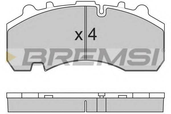 Комплект тормозных колодок BP7314 BREMSI