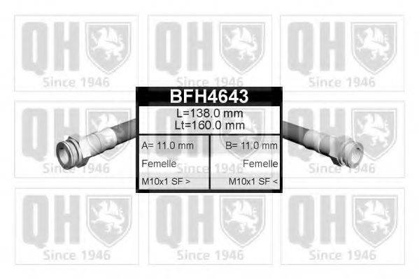 Тормозной шланг BFH4643 QUINTON HAZELL