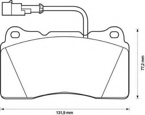 Комплект тормозных колодок, дисковый тормоз 35-1073 KAGER