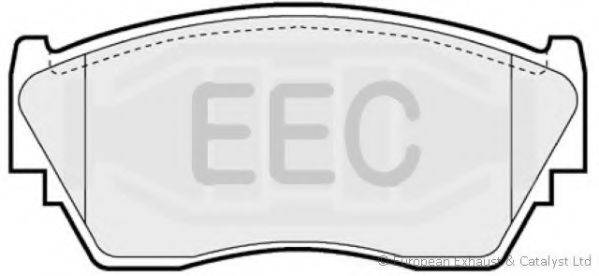 Комплект тормозных колодок, дисковый тормоз BRP0782 EEC