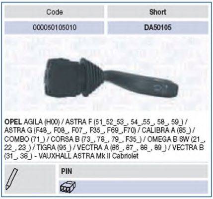 Выключатель на колонке рулевого управления 000050105010 MAGNETI MARELLI