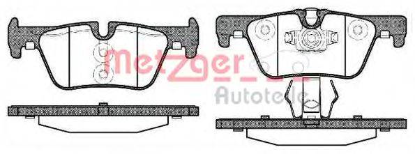 Комплект тормозных колодок 1476.00 METZGER