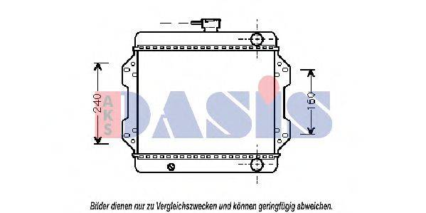 Радиатор, охлаждение двигателя 320030N AKS DASIS