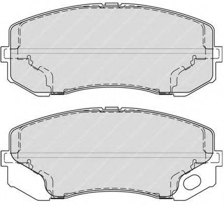 Комплект тормозных колодок FVR4314 FERODO