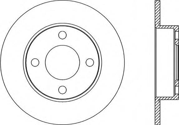 Тормозной диск BDR2045.10 OPEN PARTS