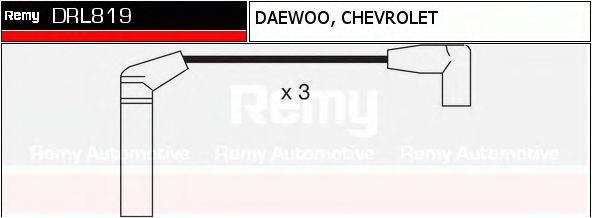 DRL819 REMY Комплект проводов зажигания DRL819 REMY