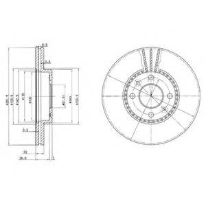 Тормозной диск BG2693 DELPHI