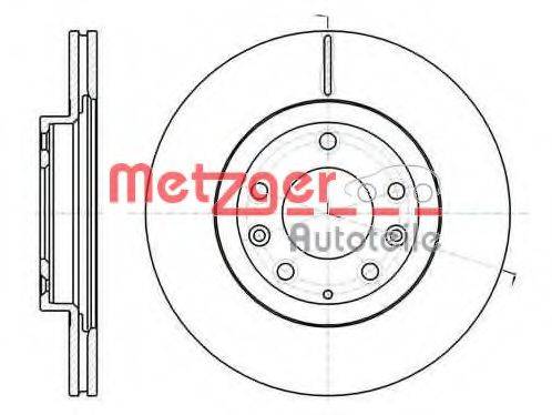 Тормозной диск 6110541 METZGER