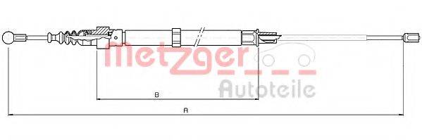 Трос, стояночная тормозная система 10.7508 METZGER
