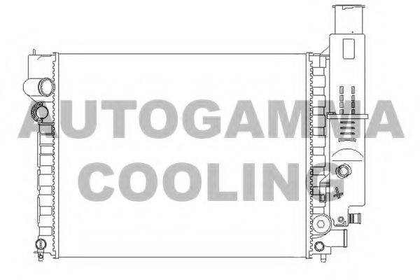 Радиатор, охлаждение двигателя 100764 AUTOGAMMA