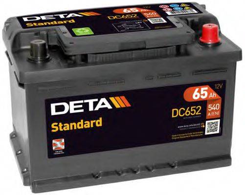Стартерная аккумуляторная батарея DC652 DETA