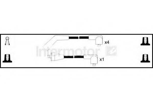 Комплект проводов зажигания 76129 STANDARD