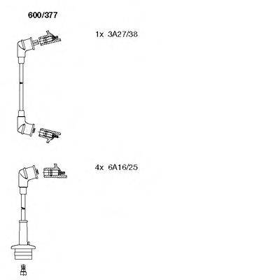 Комплект проводов зажигания 600/377 BREMI