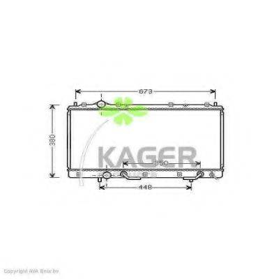Радиатор, охлаждение двигателя 31-2278 KAGER