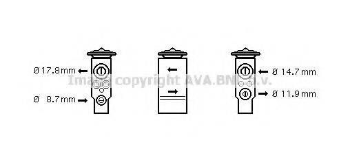 Расширительный клапан, кондиционер RT1334 AVA QUALITY COOLING