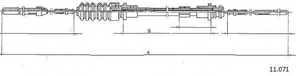 Тросик газа VW04166 KAWE