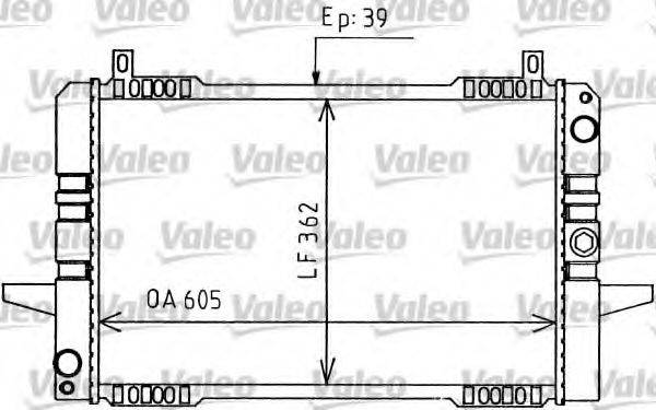 Радиатор, охлаждение двигателя 819170 VALEO