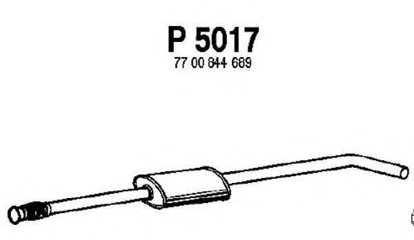 Средний глушитель выхлопных газов P5017 FENNO